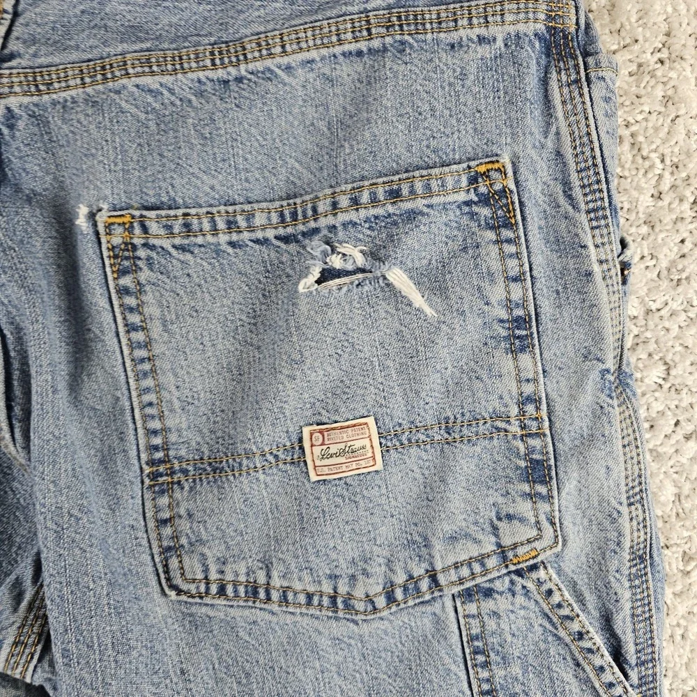 Vintage Levis Carpenter Jeans Mens 32x32 Denim Workwear Y2K Baggy (Stains)